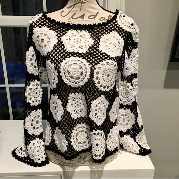 Tyler Boe Tops - New Tyler Boe Crocheted Sweater